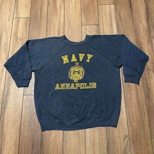 Vintage 80s US‎ Navy Military Annapolis Crewneck Sweatshirt Men's Medium